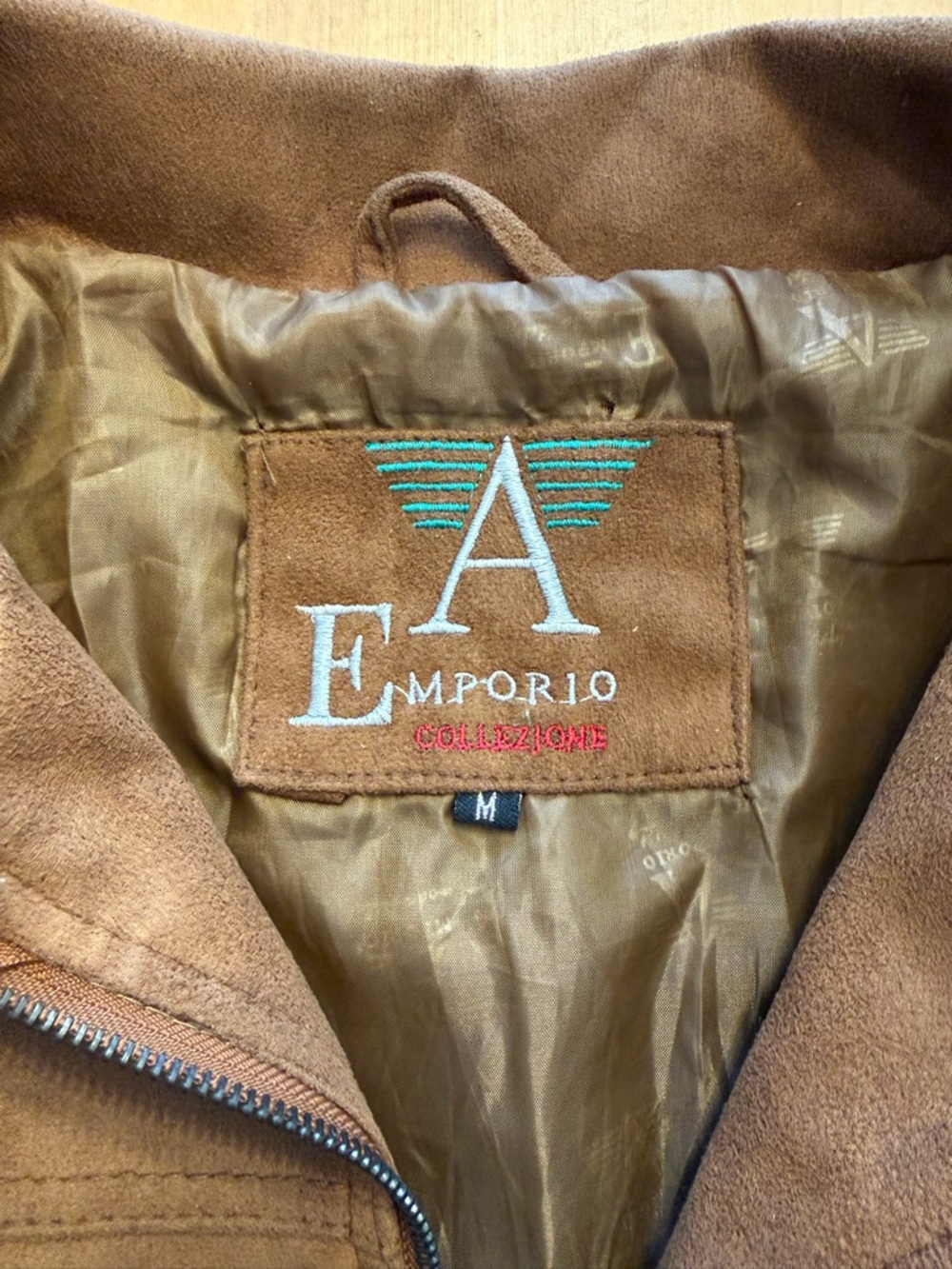 Vintage-Style Brown Faux Suede Jacket - Size M - Picture 3 of 7